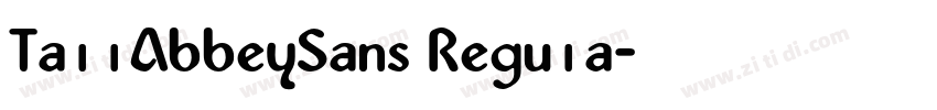 Ta11AbbeySans Regu1a字体转换